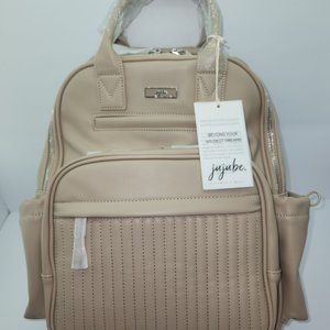NEW Ju-Ju-Be Million Pockets Deluxe Backpack Diaper Bag - Taupe JC41690